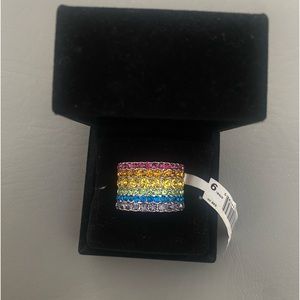 Kurt Geiger Rainbow crystal ring